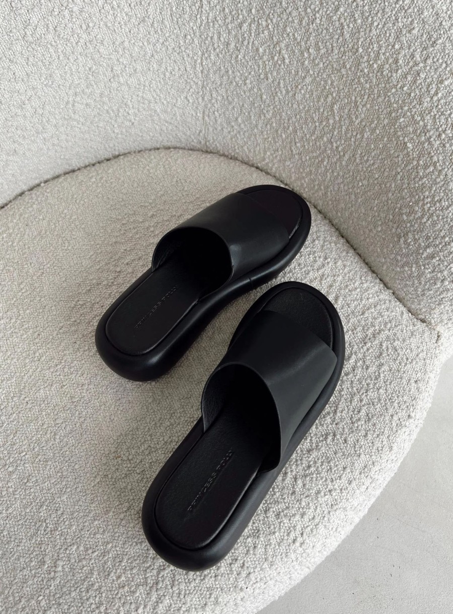 Shoes * | Princess Polly Lower Impact Armell Slides Black