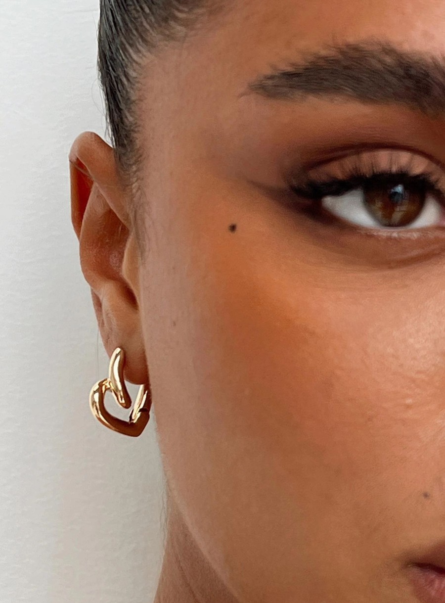 Accessories * | Princess Polly Lower Impact Samanta Earrings Gold