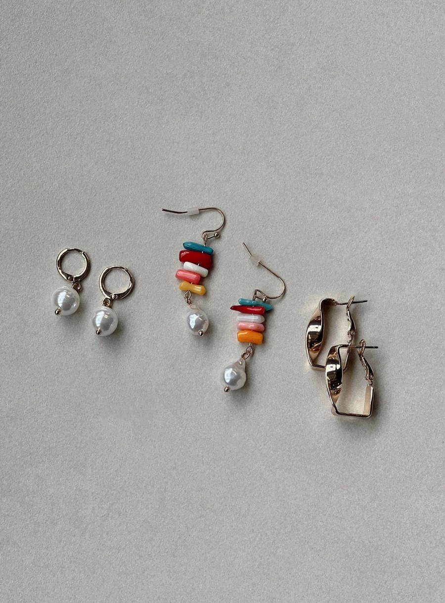 Accessories * | Princess Polly Lyra Earring Pack Multi