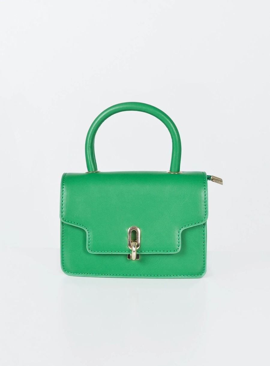 Accessories * | Princess Polly Sumi Top Handle Crossbody Bag Green