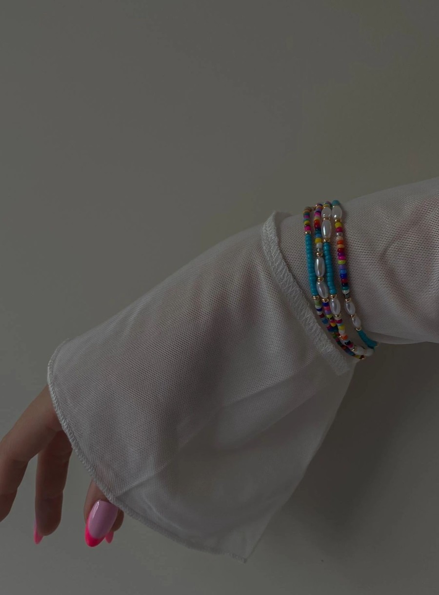 Accessories * | Princess Polly Blue Hill Bracelet Pack Multi