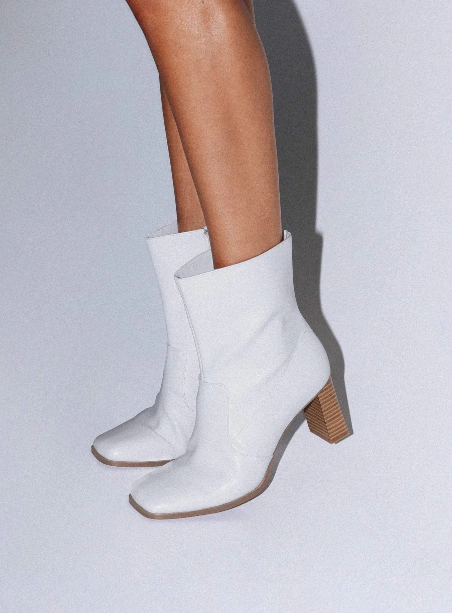 Shoes * | Princess Polly Inferno Boots White