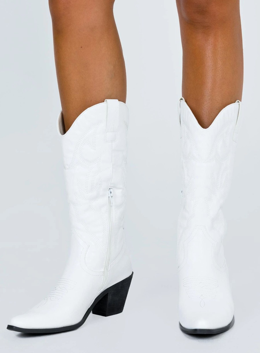 Shoes * | Therapy Clayton Boots White