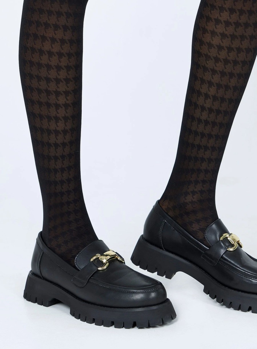 Shoes * | Princess Polly Lower Impact Stanford Loafers Black