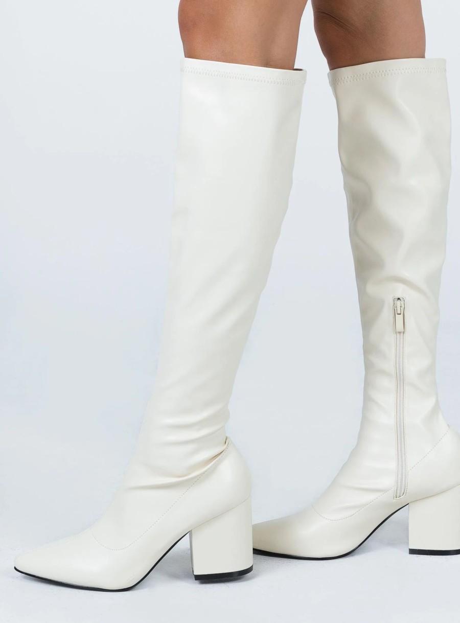 Shoes * | Princess Polly Olsen Boots White