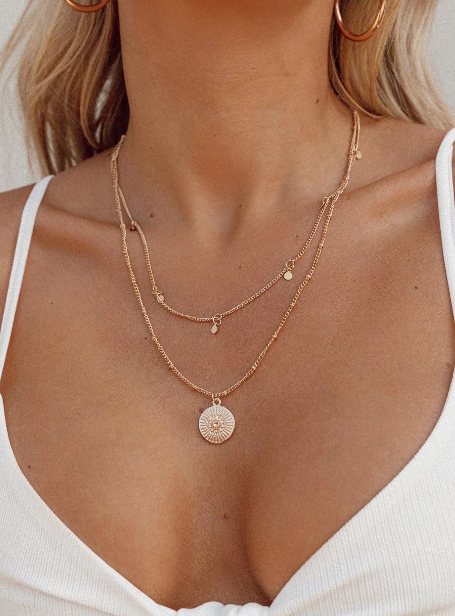 Accessories * | Princess Polly Teysia Layered Necklace Gold