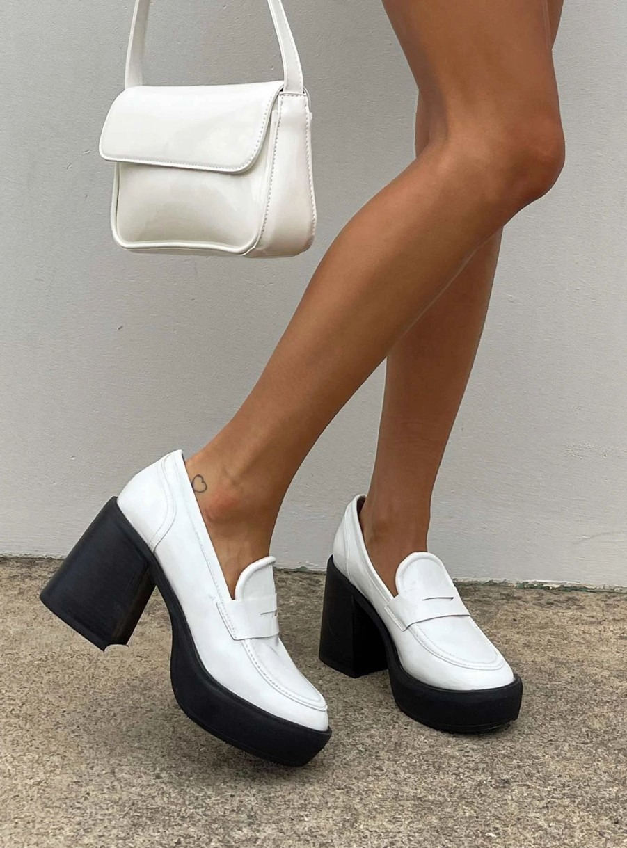 Shoes * | Princess Polly Metropolitan Heels White