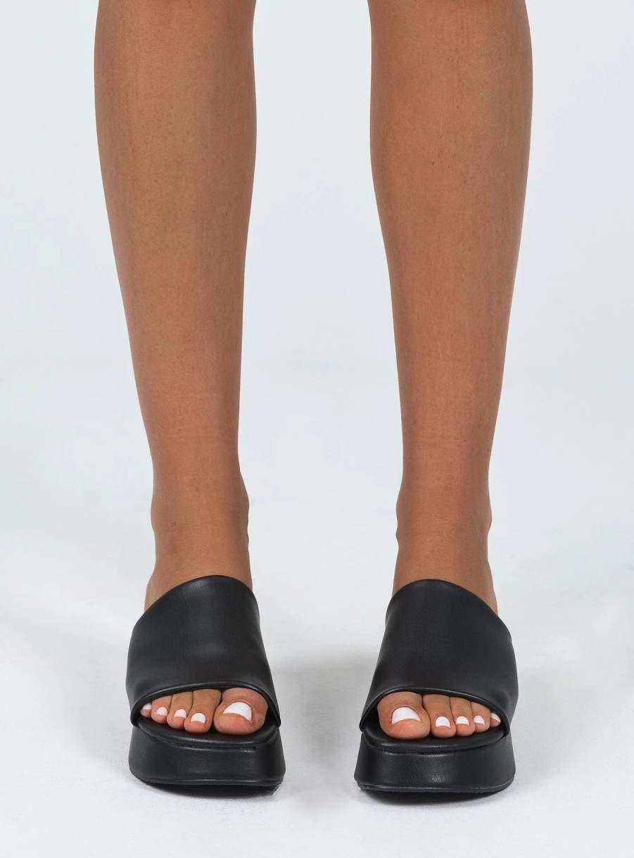 Shoes * | Therapy Cindy Sandals Black