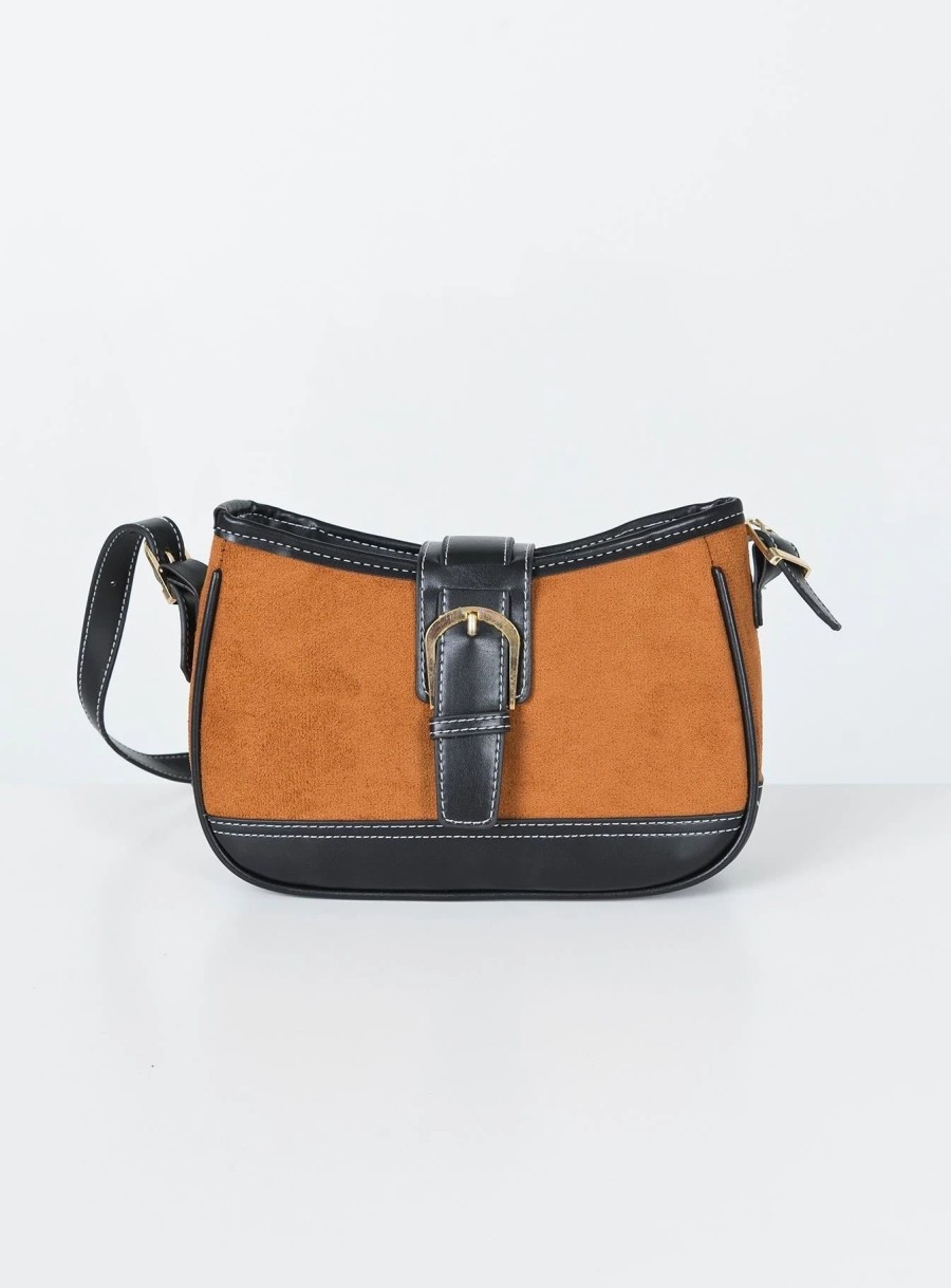 Accessories * | Princess Polly Viera Shoulder Bag / Black Brown