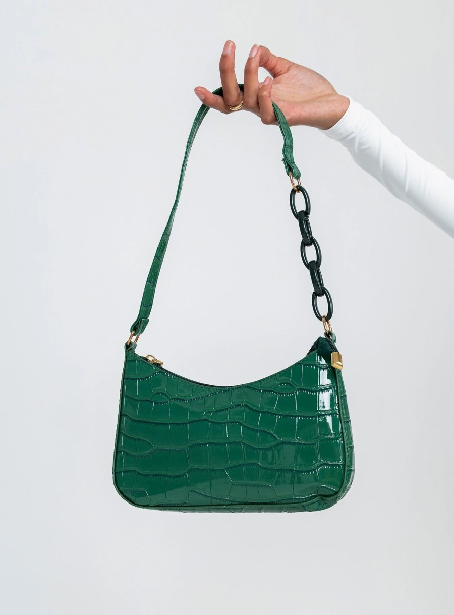 Accessories * | Princess Polly Emile Shoulder Bag Green