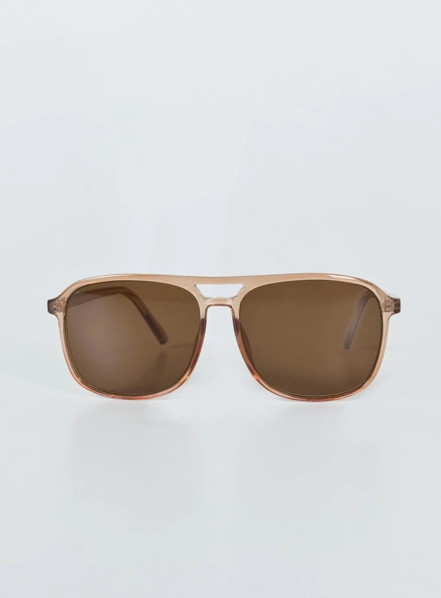 Accessories * | Princess Polly Lower Impact Emerson Sunglasses Latte