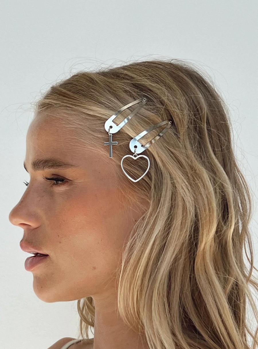 Accessories * | Princess Polly Jora Hair Clip Silver