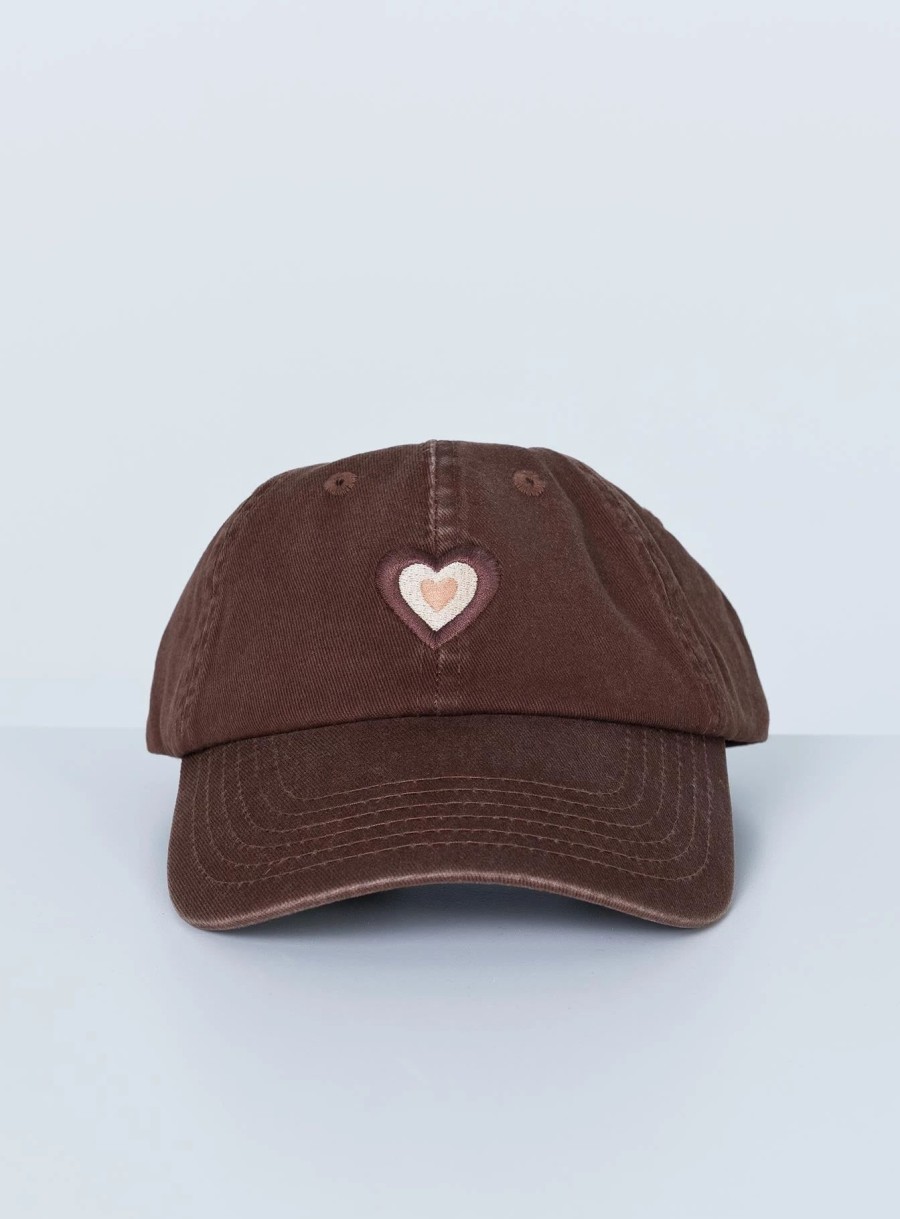 Accessories * | Princess Polly Heartbeat Cap Brown