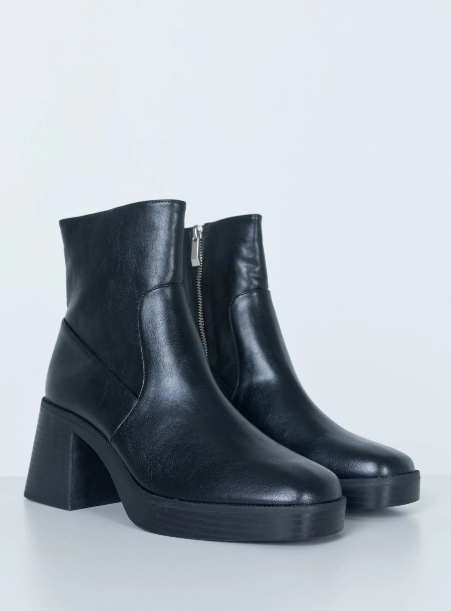 Shoes * | Princess Polly Halo Boots Black