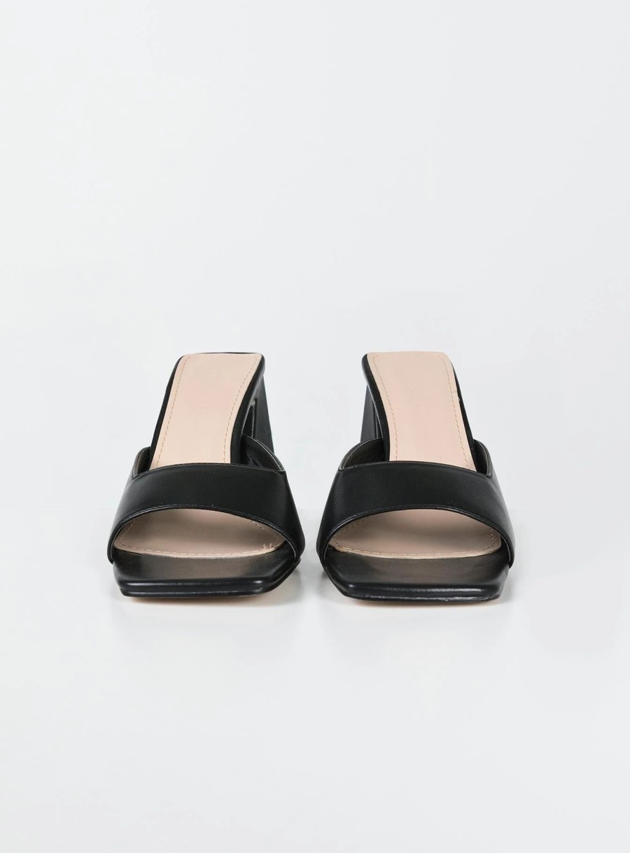 Shoes * | Princess Polly Selva Heels Black