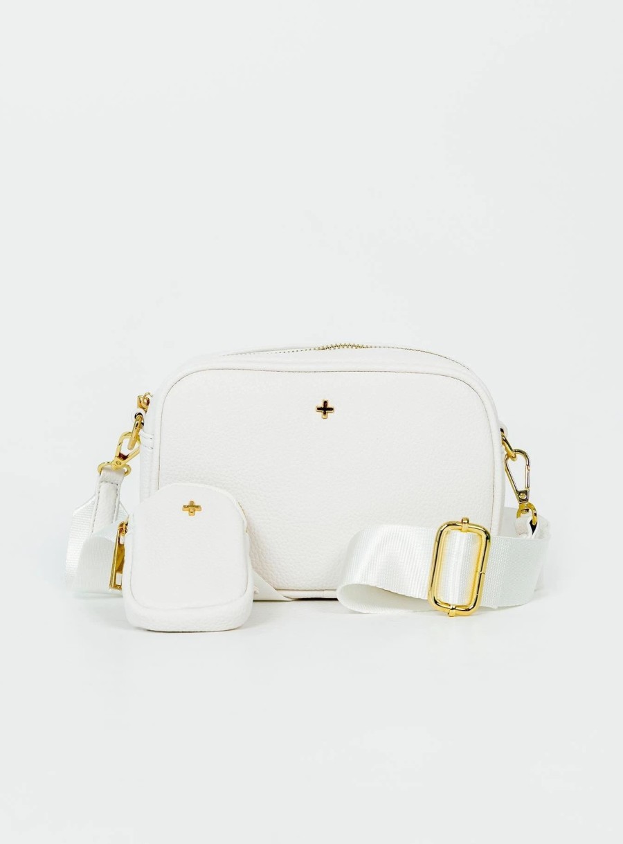 Accessories * | Peta And Jain Peta & Jain Justice Bag Pebble White / Gold