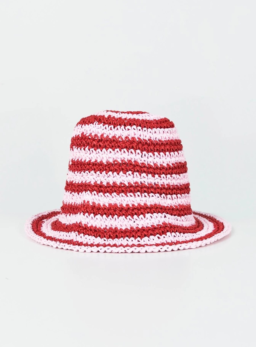 Accessories * | Princess Polly Janea Bucket Hat Red