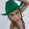 Accessories * | Princess Polly Camino Cowboy Hat Green