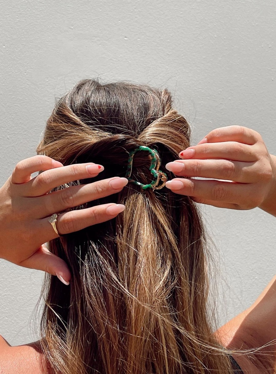 Accessories * | Princess Polly Baxter Hair Clip Green