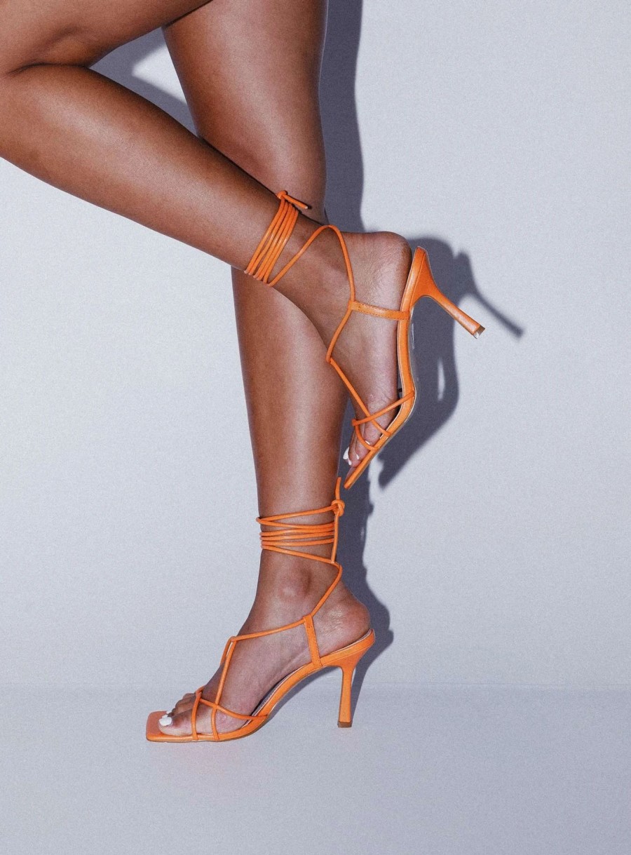 Shoes * | Princess Polly Unreal Heels Orange