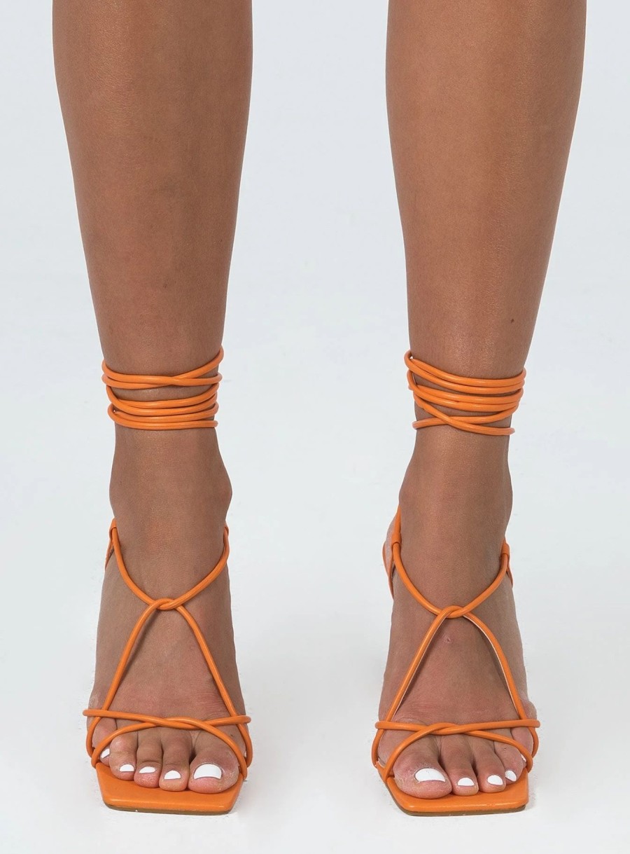 Shoes * | Princess Polly Unreal Heels Orange