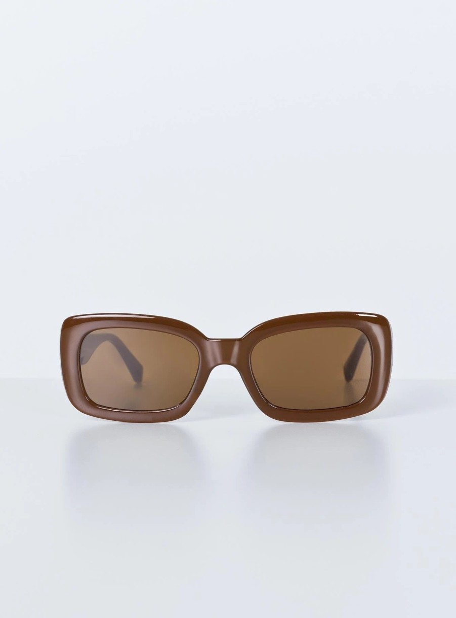 Accessories * | Princess Polly Lower Impact Alexis Sunglasses Eco Dark Brown