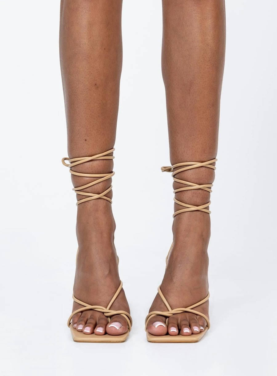 Shoes * | Princess Polly Dawson Heels Camel