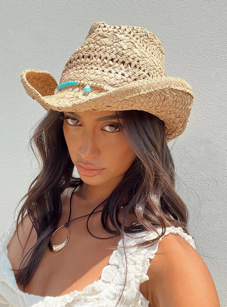 Accessories * | Princess Polly Browder Cowboy Hat Brown