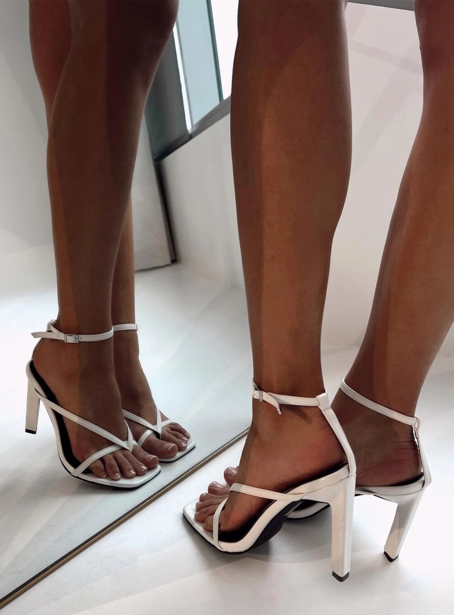 Shoes * | Princess Polly Inkwell Heels White