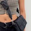 Accessories * | Peta And Jain Peta & Jain Vespa Bag Recycled Nylon Black / Silver