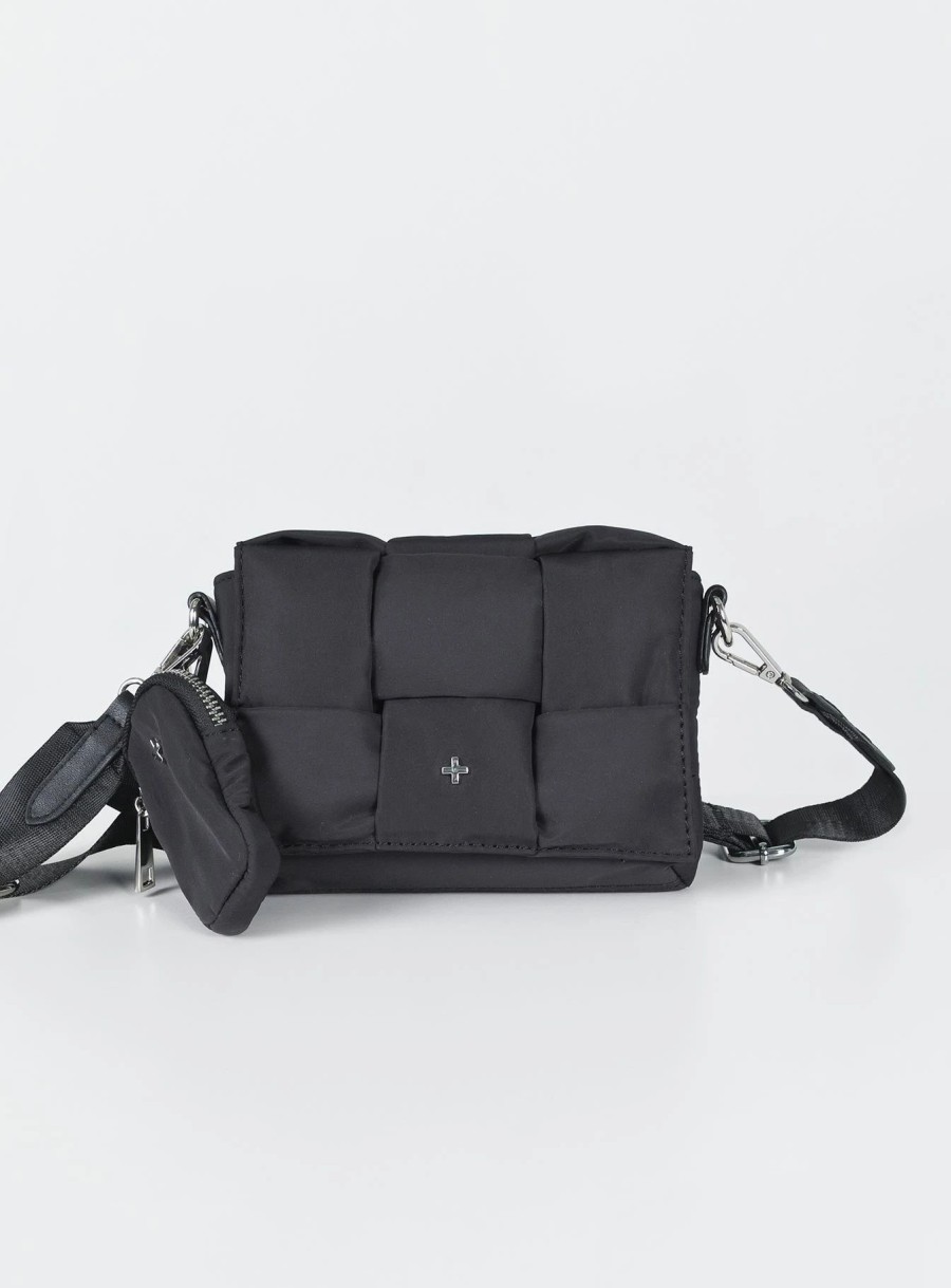 Accessories * | Peta And Jain Peta & Jain Vespa Bag Recycled Nylon Black / Silver