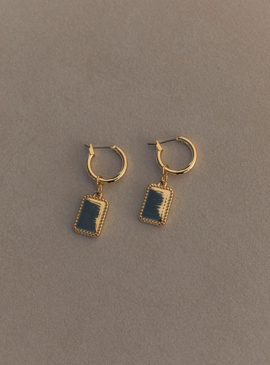 Accessories * | Princess Polly Lower Impact Pablo Plated Earrings Gold