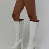 Shoes * | Princess Polly Grande Platform Boots White