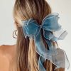 Accessories * | Princess Polly Linney Hair Bow Blue