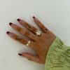 Accessories * | Princess Polly Lower Impact Devaney Ring Pack Gold