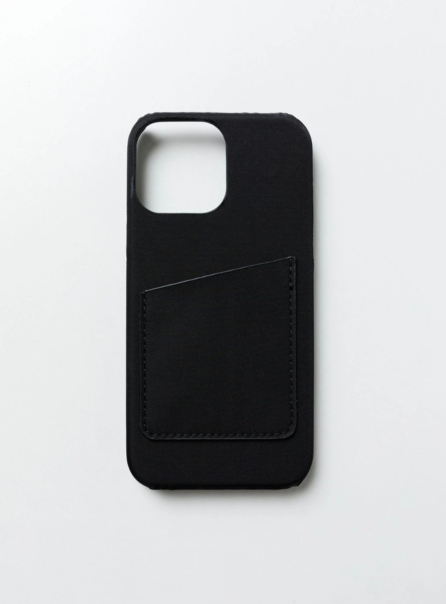 Accessories * | Princess Polly Carvey Nylon Iphone Case Black