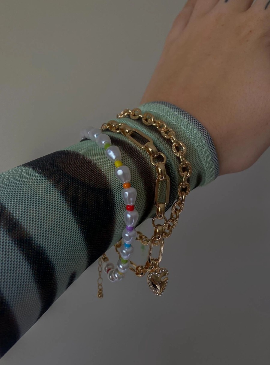 Accessories * | Princess Polly Bardwell Bracelet Pack / Multi Gold