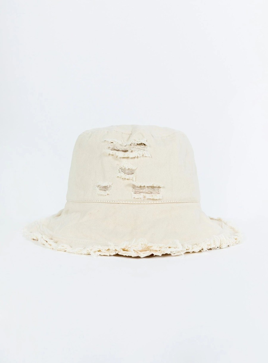 Accessories * | Princess Polly Hasmyn Hat Cream