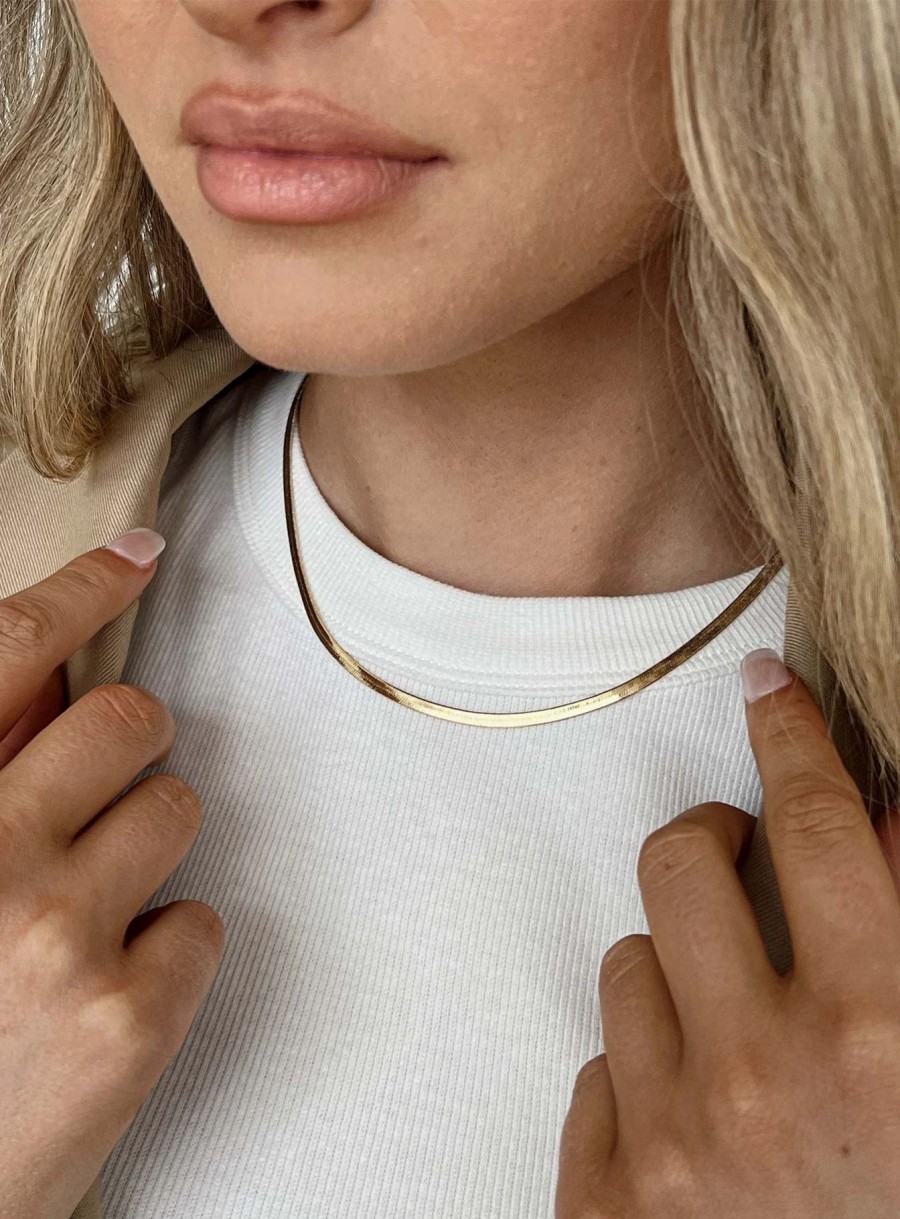 Accessories * | Princess Polly Bilios Plated Necklace Gold