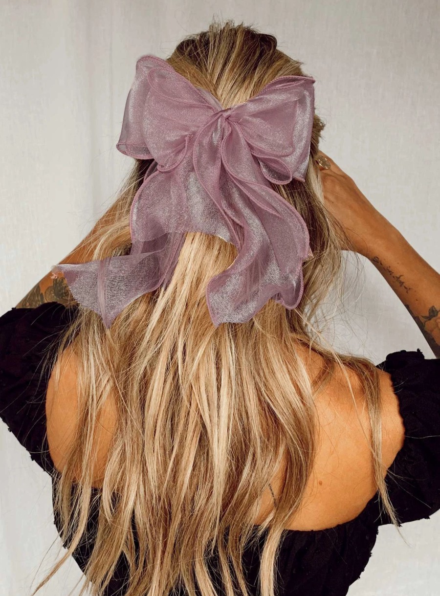 Accessories * | Princess Polly Linney Hair Bow Pink