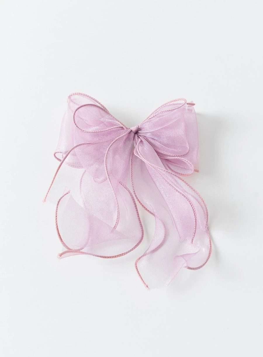 Accessories * | Princess Polly Linney Hair Bow Pink