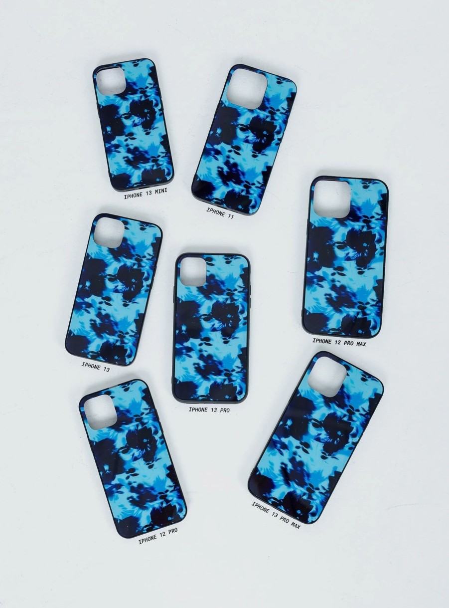 Accessories * | Princess Polly Pipeline Iphone Case Multi Blue