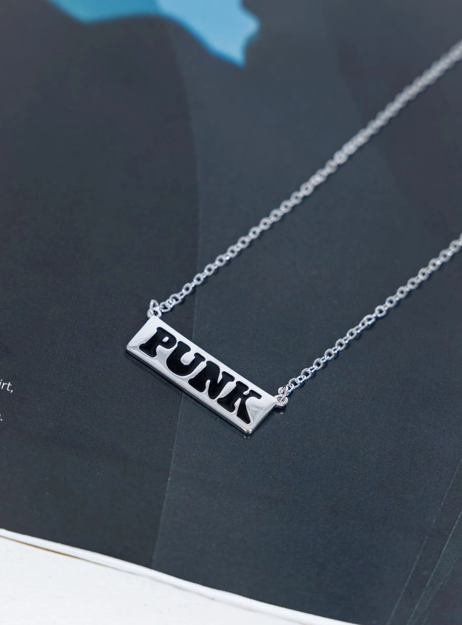 Accessories * | Princess Polly Lower Impact Punk Necklace Silver