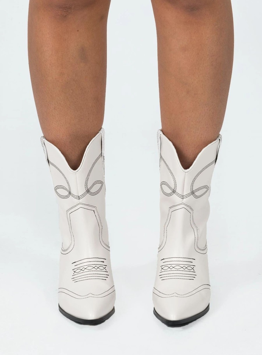 Shoes * | Princess Polly Carinne Boots White