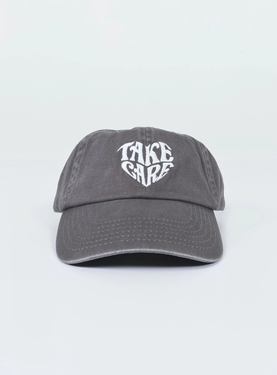 Accessories * | Princess Polly Take Care Dad Cap Slate