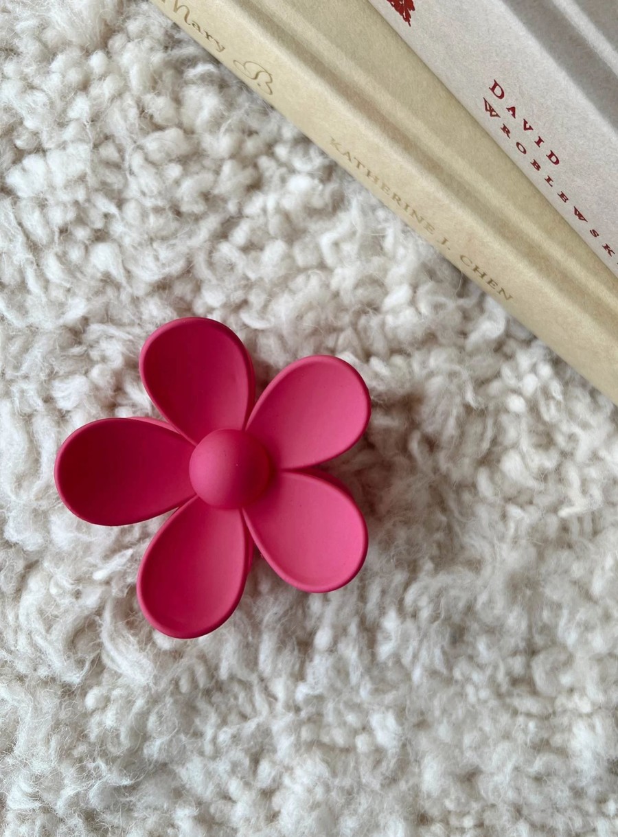 Accessories * | Princess Polly Last Summer Hair Clip Fuschia Pink