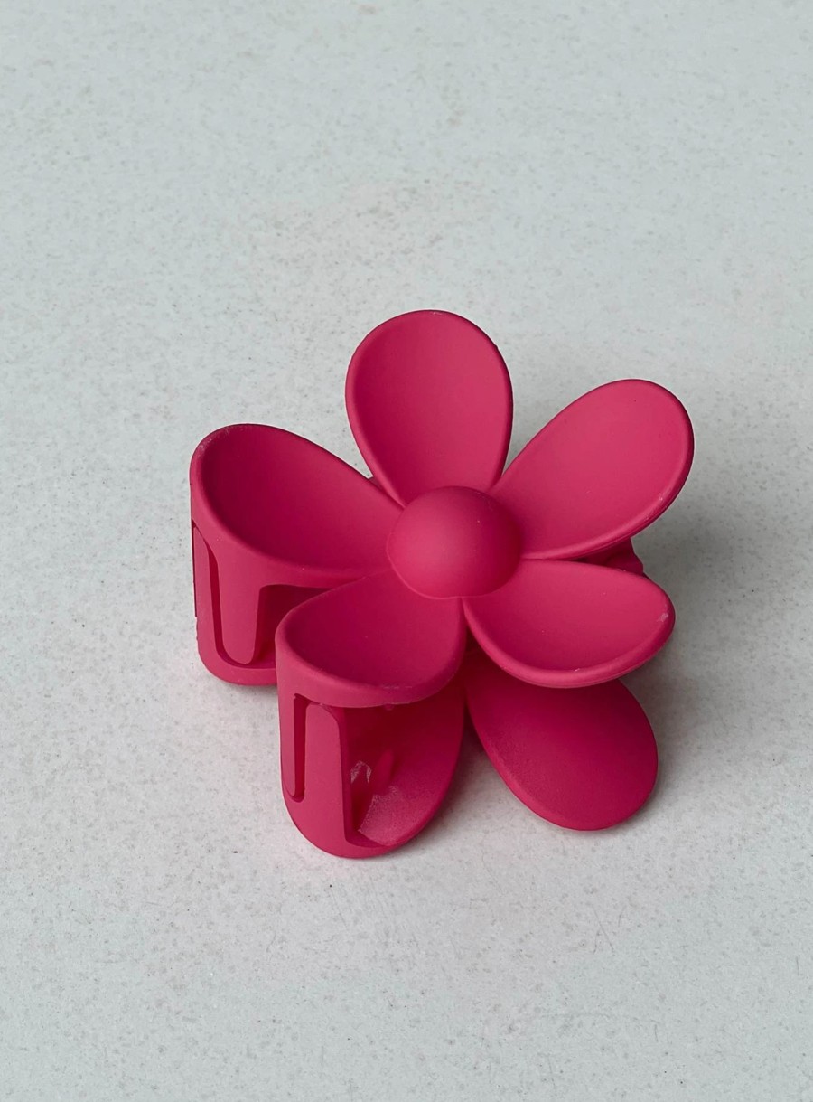 Accessories * | Princess Polly Last Summer Hair Clip Fuschia Pink