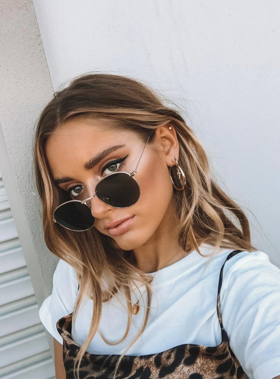 Accessories * | Princess Polly With The Band Sunglasses Gold