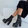 Shoes * | Princess Polly Libby Platform Boots Black