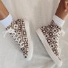 Shoes * | Princess Polly Flower Power Sneakers Brown